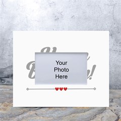 Birthday  White Tabletop Photo Frame 4 x6  by didisemporium