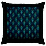 Peacock Texture 3d Pattern Peacock Texture Throw Pillow Case (Black) Front