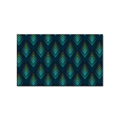 Peacock Texture 3d Pattern Peacock Texture Sticker (rectangular) by Loisa77