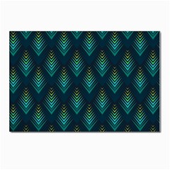 Peacock Texture 3d Pattern Peacock Texture Postcards 5  X 7  (pkg Of 10) by Loisa77