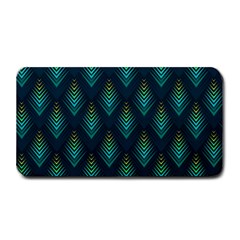 Peacock Texture 3d Pattern Peacock Texture Medium Bar Mat by Loisa77