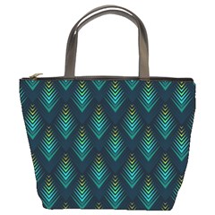 Peacock Texture 3d Pattern Peacock Texture Bucket Bag by Loisa77