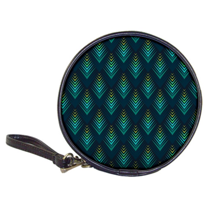 Peacock Texture 3d Pattern Peacock Texture Classic 20-CD Wallets