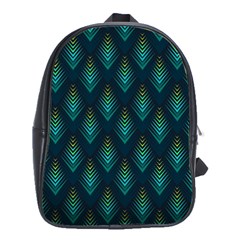 Peacock Texture 3d Pattern Peacock Texture School Bag (large) by Loisa77