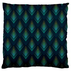 Peacock Texture 3d Pattern Peacock Texture Large Cushion Case (two Sides) by Loisa77