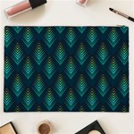 Peacock Texture 3d Pattern Peacock Texture Cosmetic Bag (XXL) Back