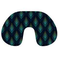 Peacock Texture 3d Pattern Peacock Texture Travel Neck Pillow by Loisa77