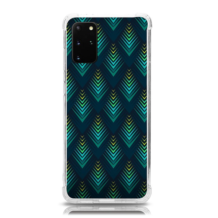 Peacock Texture 3d Pattern Peacock Texture Samsung Galaxy S20 Plus 6.7 Inch TPU UV Case