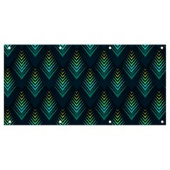 Peacock Texture 3d Pattern Peacock Texture Banner And Sign 8  X 4  by Loisa77