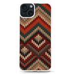 Texture Pattern Fabric iPhone 15 TPU UV Print Case Front