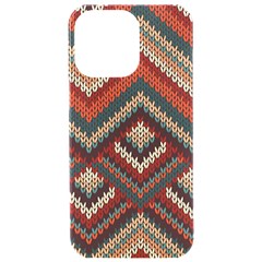 Texture Pattern Fabric Iphone 15 Pro Max Black Uv Print Pc Hardshell Case by Loisa77