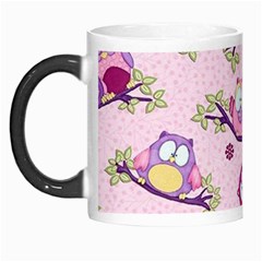 Owls Bird Animal Pattern Morph Mug by Loisa77