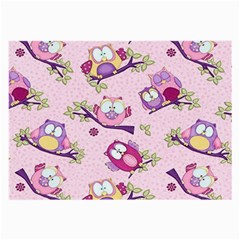 Owls Bird Animal Pattern Large Glasses Cloth by Loisa77