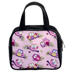 Owls Bird Animal Pattern Classic Handbag (two Sides) by Loisa77