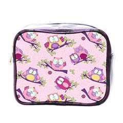 Owls Bird Animal Pattern Mini Toiletries Bag (one Side) by Loisa77