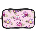 Owls Bird Animal Pattern Toiletries Bag (Two Sides) Back