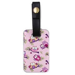 Owls Bird Animal Pattern Luggage Tag (one Side) by Loisa77