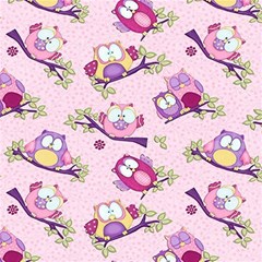 Owls Bird Animal Pattern Play Mat (rectangle) by Loisa77