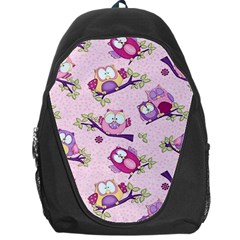 Owls Bird Animal Pattern Backpack Bag by Loisa77