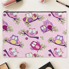 Owls Bird Animal Pattern Cosmetic Bag (xxxl) by Loisa77