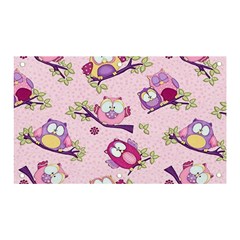 Owls Bird Animal Pattern Banner And Sign 5  X 3  by Loisa77