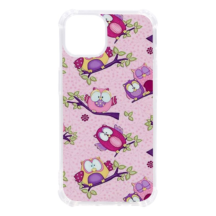 Owls Bird Animal Pattern iPhone 13 TPU UV Print Case