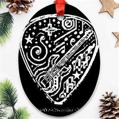 Guitar Pic Ornament (oval)