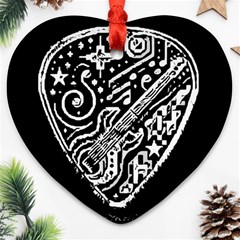 Guitar Pic Ornament (heart)