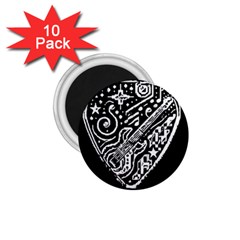 Guitar Pic 1 75  Magnets (10 Pack)  by RiverRootsReggae