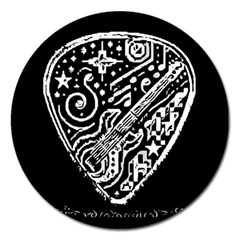 Guitar Pic Magnet 5  (round) by RiverRootsReggae