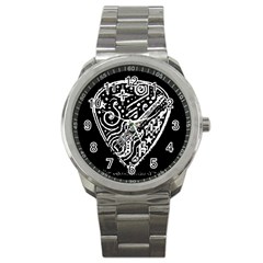 Guitar Pic Sport Metal Watch by RiverRootsReggae