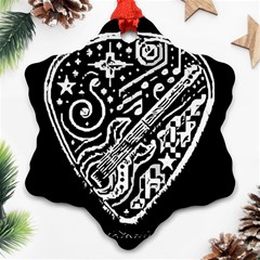 Guitar Pic Ornament (snowflake)