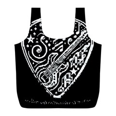 Guitar Pic Full Print Recycle Bag (l) by RiverRootsReggae