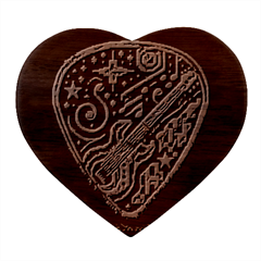 Guitar Pic Heart Wood Jewelry Box by RiverRootsReggae