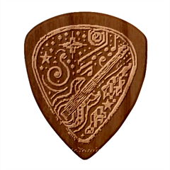 Guitar Pic Wood Guitar Pick (set Of 10)