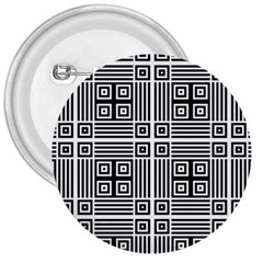 Squares Inside Background Checkered Contemporary Effect Electronic Futuristic Graphic Illusion Modern 3  Buttons by Loisa77