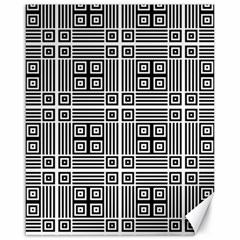 Squares Inside Background Checkered Contemporary Effect Electronic Futuristic Graphic Illusion Modern Canvas 16  X 20 