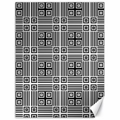 Squares Inside Background Checkered Contemporary Effect Electronic Futuristic Graphic Illusion Modern Canvas 18  X 24  by Loisa77