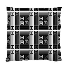 Squares Inside Background Checkered Contemporary Effect Electronic Futuristic Graphic Illusion Modern Standard Cushion Case (one Side) by Loisa77