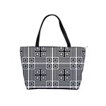 Squares Inside Background Checkered Contemporary Effect Electronic Futuristic Graphic Illusion Modern Classic Shoulder Handbag Front