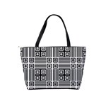 Squares Inside Background Checkered Contemporary Effect Electronic Futuristic Graphic Illusion Modern Classic Shoulder Handbag Back