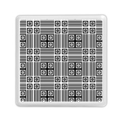 Squares Inside Background Checkered Contemporary Effect Electronic Futuristic Graphic Illusion Modern Memory Card Reader (square) by Loisa77