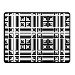 Squares Inside Background Checkered Contemporary Effect Electronic Futuristic Graphic Illusion Modern Two Sides Fleece Blanket (small) by Loisa77