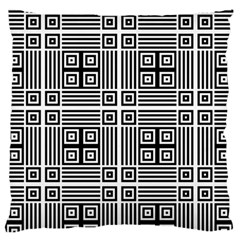 Squares Inside Background Checkered Contemporary Effect Electronic Futuristic Graphic Illusion Modern Standard Premium Plush Fleece Cushion Case (two Sides) by Loisa77