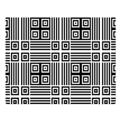 Squares Inside Background Checkered Contemporary Effect Electronic Futuristic Graphic Illusion Modern Two Sides Premium Plush Fleece Blanket (large) by Loisa77