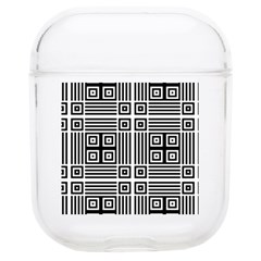 Squares Inside Background Checkered Contemporary Effect Electronic Futuristic Graphic Illusion Modern Soft Tpu Airpods 1/2 Case by Loisa77