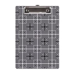 Squares Inside Background Checkered Contemporary Effect Electronic Futuristic Graphic Illusion Modern A5 Acrylic Clipboard by Loisa77