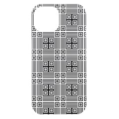 Squares Inside Background Checkered Contemporary Effect Electronic Futuristic Graphic Illusion Modern Iphone 15 Plus Black Uv Print Pc Hardshell Case by Loisa77