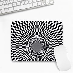 Circles Checkered Abstract Abstraction Art Small Mousepad by Loisa77