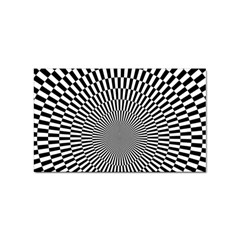 Circles Checkered Abstract Abstraction Art Sticker Rectangular (100 Pack) by Loisa77